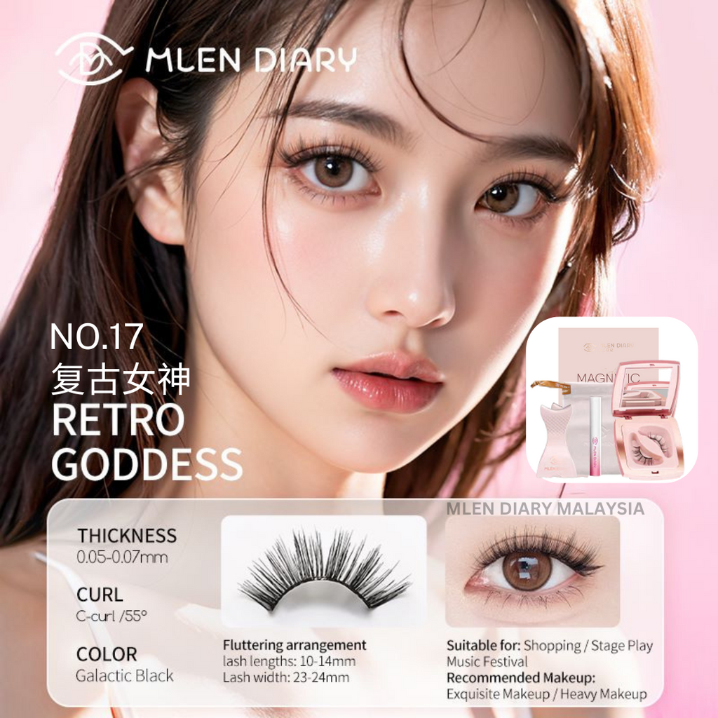 Retro Goddess MLEN DIARY Soft Magnetic Eyelashes 复古女神– MLEN DIARY MALAYSIA